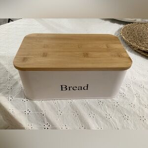 Kitchen Bread Storage Box with Bamboo Lid